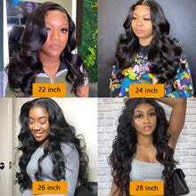 Load image into Gallery viewer, 360 Hd Transparent Lace Frontal Human Hair Wig 13x6 Brazilian Glueless Preplucked Wig - Shop &amp; Buy
