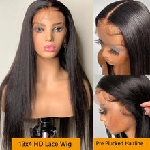 Load image into Gallery viewer, Bone Straight Lace Front Human Hair Wigs 13x4 Pre Plucked Hair Wigs - Shop &amp; Buy

