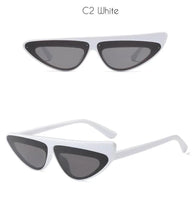 Load image into Gallery viewer, Cat Eye Sunglasses Women Brand Designer 90s Retro Vintage Modern Cateye Frame Narrow Asymmetry Sun Glasses - Shop &amp; Buy
