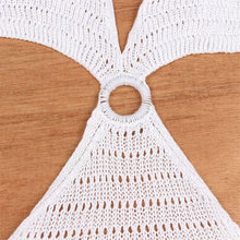 Load image into Gallery viewer, Crochet Knitted Backless Deep V Split Tunic Beach Cover Up Cover-ups Beach Dress Beach Wear - Shop &amp; Buy
