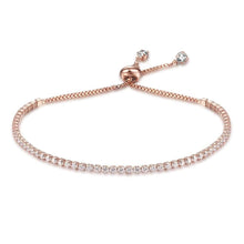 Load image into Gallery viewer, Cubic Zirconia Bracelets Tennis Adjustable Silver Color Rose Gold Chain Bracelet Bangle Fashion Jewelry Gift for Friends Women - Shop &amp; Buy
