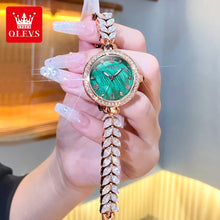 Load image into Gallery viewer, Elegant Mermaid Watch Quartz Watch for Women Original Luxury Diamond Dial Bracelet Watch Red Love Gift Box Waterproof - Shop &amp; Buy
