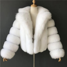 Load image into Gallery viewer, Elegant Suit Collar Faux Fur Coat Women Top Fashion High Quality Winter Thick Outwear Warm Mink Fake Fur Woman Jacket - Shop &amp; Buy
