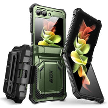 Load image into Gallery viewer, For Samsung Galaxy Z Flip 5 Case 5G (2023) Armorbox Full-Body Rugged Holster Case with Built-in Screen Protector - Shop &amp; Buy
