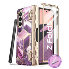 Load image into Gallery viewer, For Samsung Galaxy Z Fold 5 Case 7.6” I-BLASON Cosmo Stylish Protective Bumper Case with Built-in Screen Protector &amp; Pen Holder - Shop &amp; Buy
