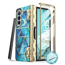 Load image into Gallery viewer, For Samsung Galaxy Z Fold 5 Case 7.6” I-BLASON Cosmo Stylish Protective Bumper Case with Built-in Screen Protector &amp; Pen Holder - Shop &amp; Buy
