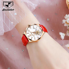 Load image into Gallery viewer, Leather Strap Automatic Women Watch Luxury Elegant Diamond Waterproof Wristwatch Automatic Mechanical Watches for Women - Shop &amp; Buy
