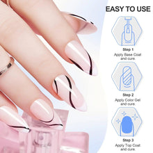 Load image into Gallery viewer, Makartt Black White Nail Gel Polish Set Trendy and Classic Nail Lacquer Soak Off LED Nails Gel Nail Art Design Decoration Gift - Shop &amp; Buy
