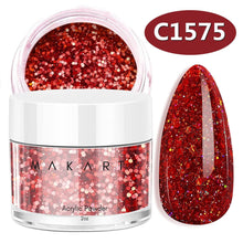 Load image into Gallery viewer, Makartt Glitter Acrylic Powder 2Oz DIY Nail Art For Beginner For Nail Extension Carving Salon At Home No Nail Lamp Needed - Shop &amp; Buy
