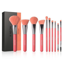 Load image into Gallery viewer, Neon Makeup Brushes 10/15pcs Professional Synthetic Hair Powder Foundation Eye Shadows Blending Contour Make Up Brushes - Shop &amp; Buy
