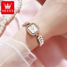 Load image into Gallery viewer, Original Quartz Women Watch Diamond Mermaid Stainless steel Watchband Luxury Square Diamond Dial Ladies Watches - Shop &amp; Buy
