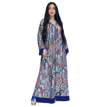 Load image into Gallery viewer, Perl Muslim New Fashion Printed Dress for Women Middle East Big Robe - Shop &amp; Buy
