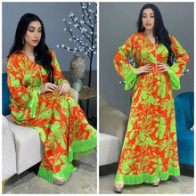 Load image into Gallery viewer, Perl Muslim New Fashion Printed Dress for Women Middle East Big Robe - Shop &amp; Buy
