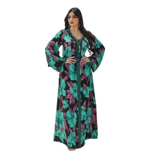 Load image into Gallery viewer, Perl Women Dress Diamond Lace Jalabiya Muslim Toga African Clothing - Shop &amp; Buy
