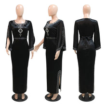 Load image into Gallery viewer, Perl Women Fashion Diamond-encrusted Dubai Evening Dress - Shop &amp; Buy
