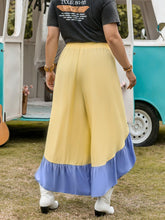 Load image into Gallery viewer, Plus Size Contrast Ruffled Wide Leg Pants - Shop &amp; Buy
