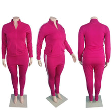 Load image into Gallery viewer, Plus Size Sets Women Sweatsuits Winter Clothes Tracksuit 2 Piece Outfits Sweatshirt Sweatpants - Shop &amp; Buy
