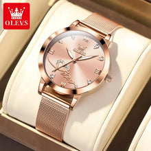 Load image into Gallery viewer, Red Love Women Watches Luxury Elegant Stainless Steel Mesh Belt Waterproof Quartz Wrist watch for Ladies - Shop &amp; Buy
