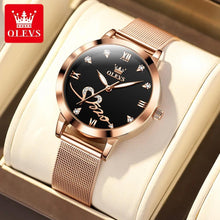 Load image into Gallery viewer, Red Love Women Watches Luxury Elegant Stainless Steel Mesh Belt Waterproof Quartz Wrist watch for Ladies - Shop &amp; Buy

