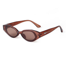 Load image into Gallery viewer, Trend Brown Green Frame Cat Eye Sunglasses Women Brand Pink Cateye Rivets Shades Eyewear Sun Glasses - Shop &amp; Buy
