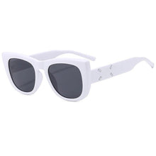 Load image into Gallery viewer, Trendy Cat Eye Square Sunglasses Women Brand Designer Rivets Gray Frame Eyewear Retro Men Sun Glassses Shades - Shop &amp; Buy
