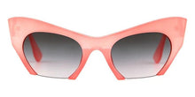 Load image into Gallery viewer, Trendy Women Cat Eye Sunglasses Brand Designer Female Oversized Half Frame Pink Greem Leopard Sun Glasses Lens Shades - Shop &amp; Buy
