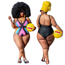 Load image into Gallery viewer, Wholesale Plus Size Swimsuit Women Bikinis Jumpsuit Sexy Stretch Print Bathing Suit Beach Wear Summer - Shop &amp; Buy

