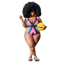 Load image into Gallery viewer, Wholesale Plus Size Swimsuit Women Bikinis Jumpsuit Sexy Stretch Print Bathing Suit Beach Wear Summer - Shop &amp; Buy
