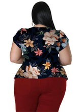 Load image into Gallery viewer, Wmstar Plus Size Two Piece Outfits Pants Sets Women Summer Clothes Printed Top Solid Leggings Matching - Shop &amp; Buy
