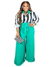 Load image into Gallery viewer, Wmstar Plus Size Women 2 PieceClothes Print High Waist Long Sleeve Top Wide Leg Fashion Pants Sets Casual Matching - Shop &amp; Buy
