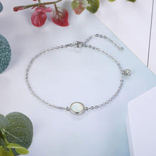 Load image into Gallery viewer, Women Round Opal Bracelet on Hand Trendy Chain Bracelets Charm Korean Style Minimalist Fashion Jewelry Gift for Friends Women - Shop &amp; Buy
