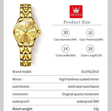 Load image into Gallery viewer, Women Watch Classics Calendar Waterproof Stainles Steel Ladies Hand Clock Luxury Brand Quartz Watch for Women - Shop &amp; Buy
