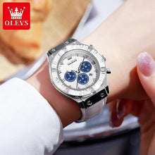 Load image into Gallery viewer, Women Watches Luxury Brand Multi function Quartz Watch Leather Strap Date Chronograph Waterproof Quartz Watch for Ladies - Shop &amp; Buy
