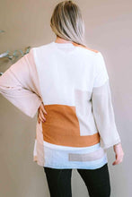 Load image into Gallery viewer, Plus Size Color Block Open Front Longline Cardigan - Shop &amp; Buy
