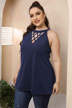 Load image into Gallery viewer, Plus Size Halter Neck Cutout Sleeveless Dress - Shop &amp; Buy
