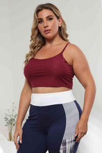 Load image into Gallery viewer, Plus Size Ribbed Spaghetti StrapTop - Shop &amp; Buy
