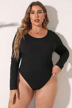 Load image into Gallery viewer, Plus Size Round Neck Long Sleeve Bodysuit - Shop &amp; Buy
