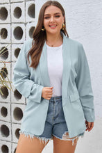 Load image into Gallery viewer, Plus Size Shawl Collar Long Sleeve Blazer - Shop &amp; Buy

