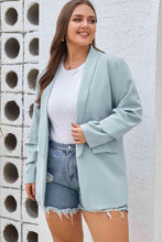 Load image into Gallery viewer, Plus Size Shawl Collar Long Sleeve Blazer - Shop &amp; Buy
