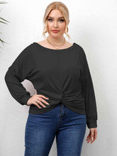 Load image into Gallery viewer, Plus Size Twisted Drop Shoulder T-Shirt - Shop &amp; Buy
