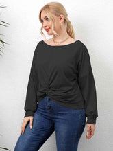 Load image into Gallery viewer, Plus Size Twisted Drop Shoulder T-Shirt - Shop &amp; Buy
