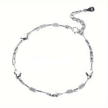 Load image into Gallery viewer, 1 Pc Elegant Sterling Silver Heart Bracelet – Hypoallergenic, Adjustable Elegance - Shop &amp; Buy
