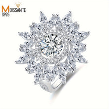 Load image into Gallery viewer, 1 Piece Fine Craft 925 Sterling Silver Main Stone 1 Carat High Quality Gorgeous Luxury Moissan Ladies Fashion Ring - Shop &amp; Buy
