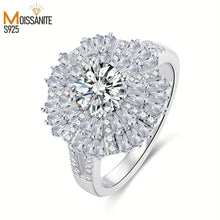 Load image into Gallery viewer, 1 piece fine craft 925 sterling silver main stone 1 carat high quality gorgeous luxury moissanite diamonds - Shop &amp; Buy
