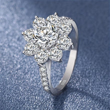 Load image into Gallery viewer, 1 piece of 925 sterling silver moissanite ring, luxury, temperament and generous - Shop &amp; Buy
