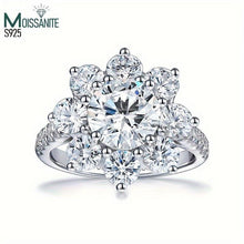 Load image into Gallery viewer, 1 piece of 925 sterling silver moissanite ring, luxury, temperament and generous - Shop &amp; Buy
