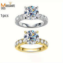 Load image into Gallery viewer, 1 piece of fine craftsmanship 925 sterling silver 4.3 carat high moissanite quality gorgeous luxury women fashion ring - Shop &amp; Buy
