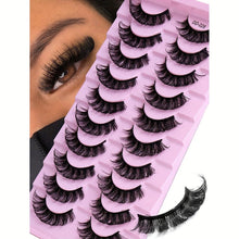 Load image into Gallery viewer, 10 Pairs Lashes Thick Curly Dramatic Volume False Eyelashes Natural Look Russian Strip Lashes Extension - Shop &amp; Buy
