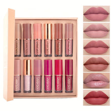 Load image into Gallery viewer, 12-Color Glitz &amp; Glam Lip Gloss Set - Highly Pigmented, Waterproof, Smudge-Proof Liquid Lipstick with Long-Lasting Glow - Shop &amp; Buy
