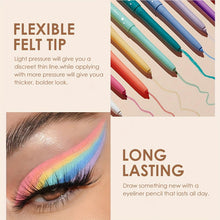 Load image into Gallery viewer, 12-Color Rainbow Matte Eyeliner Kit - Ultra-Creamy, Smudge-Proof, Long-Lasting Gel Liner Set with Vibrant Hues - Shop &amp; Buy
